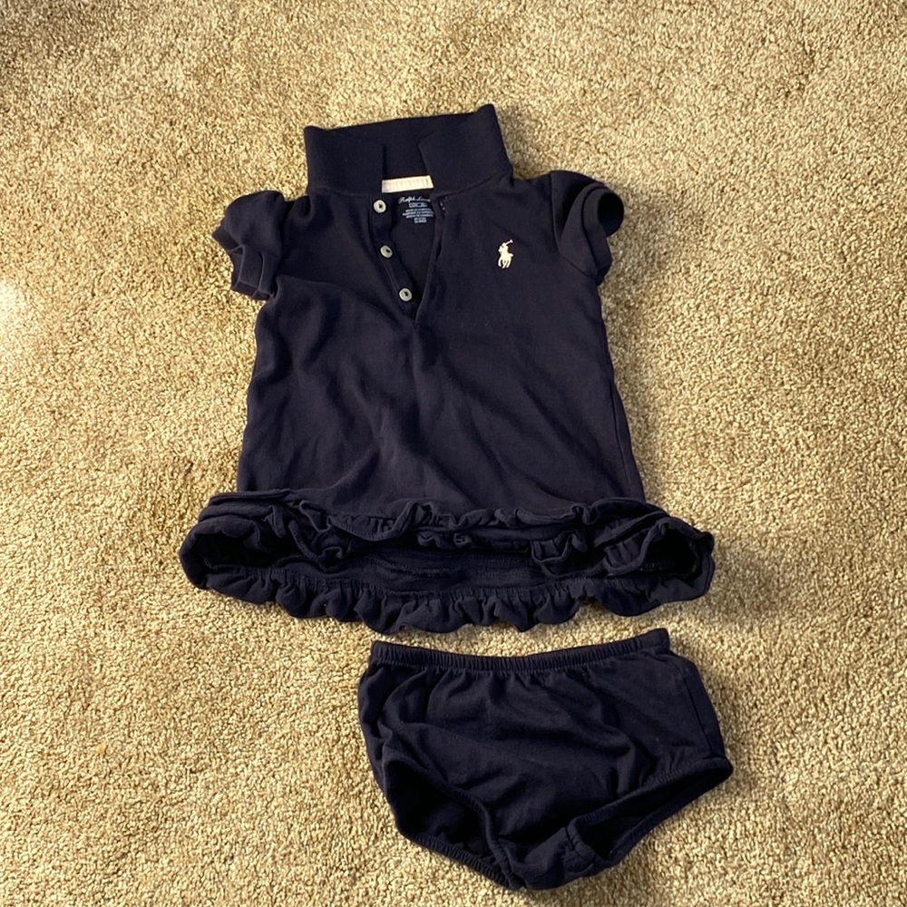 NWOT baby girl Polo dress